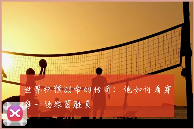 世界杯预测帝的传奇：他如何看穿每一场绿茵胜负